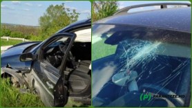 Accident ciudat în Chișinău. Explicațiile halucinante ale șoferului care a ajuns în parapet
